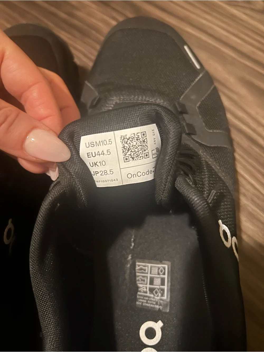 On Running Black Men's Trail-Ready Athletic Sneakers